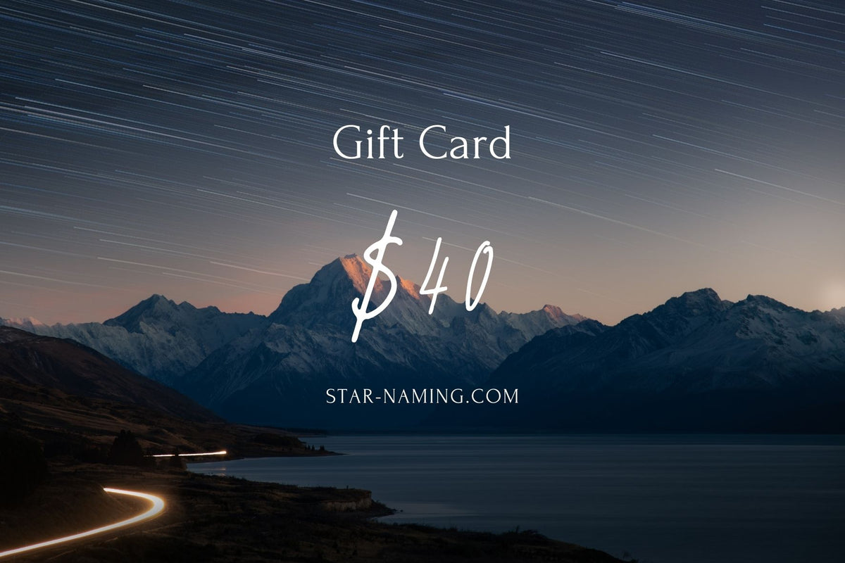 Digital Gift Card Name a Star Star Naming
